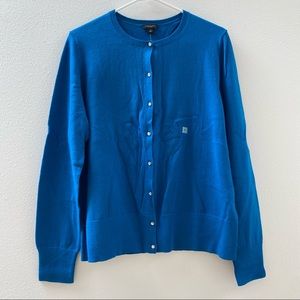 NWT Ann Taylor Factory Sparkle Button Cardigan, XL